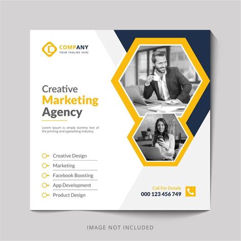 Premium Vector Creative Marketing Agency Or Instagram Banner Template