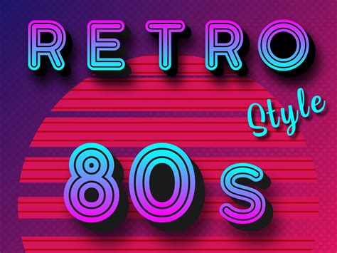 Retro Font 80's Style. Retro Alphabet. Commercial Use. - Etsy