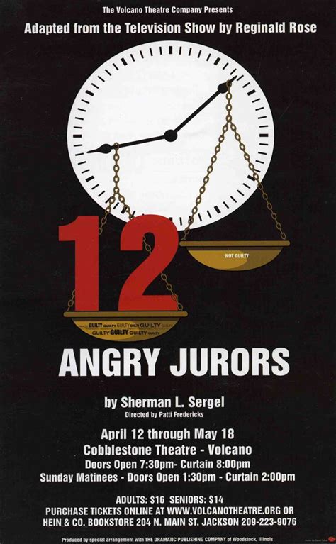 12 Angry Jurors | Volcano Theatre Company
