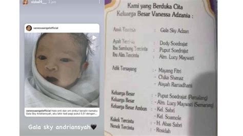 Mengenai Nama Gala Sky Berubah Di Buku Yasin Vanessa Angel Dari Pihak