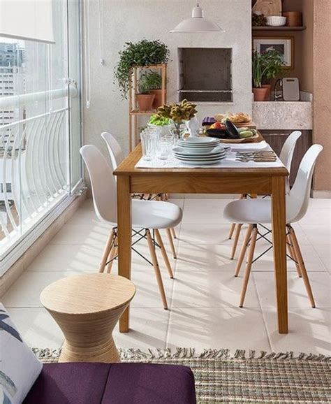 Mesa E Cadeiras Para Varanda Pequena - 60 Mesas para Varanda e Sacada Deslumbrantes & Onde Comprar!