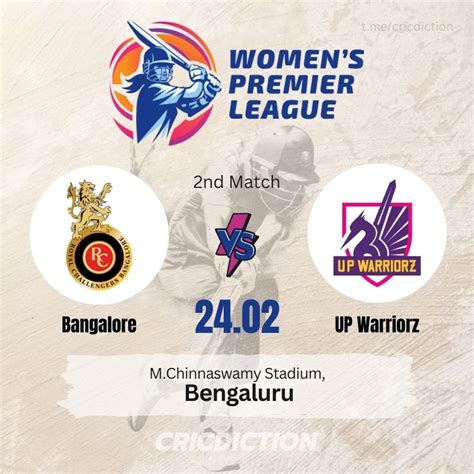 Match Preview Royal Challengers Bangalore Women Vs Up Warriorz Women