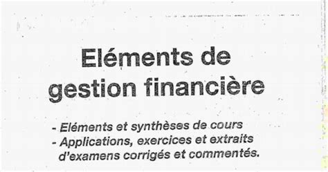 Choix D Investissement Cours Et Exercices PDF Cours Exercices Examens