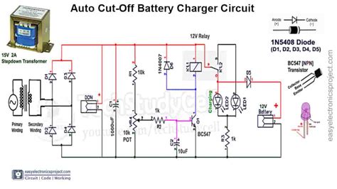 Schematic 12v Battery Charger Wiring Flow Schema