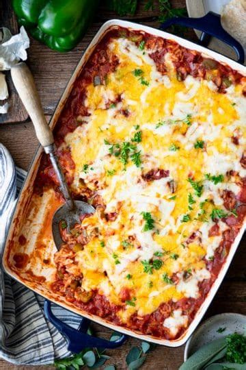 Easy Stuffed Pepper Casserole The Seasoned Mom