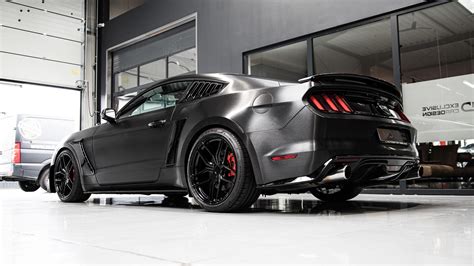 Ford Mustang Vi Gt V Folierung In Avery Brushed Black Sw