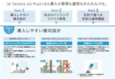 ｱｸｾｽ制御盤id･techno Es Plus セキュリティ機器の卸・仕入れならlseショップ