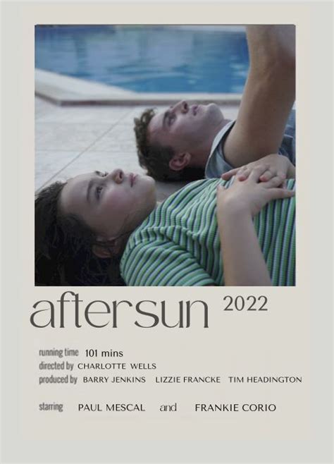 Aftersun 2022 Movie Poster Movie Posters Aesthetic Movies Film Posters