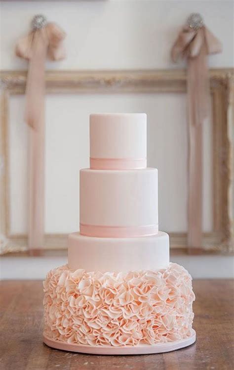 Blush Wedding Such A Pretty Blush Wedding Cake 2034641 Weddbook