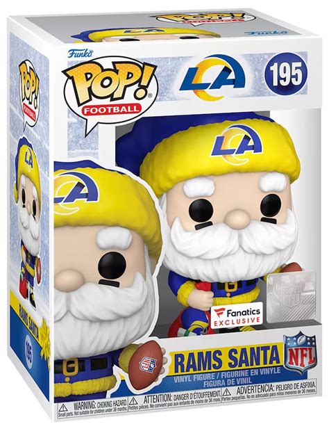 Figurine Pop NFL 195 pas cher Père Noël Rams