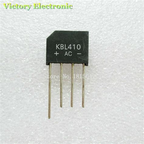 5PCS Lot KBL410 KBL 410 4A 1000V Single Phases Diode Rectifier Bridge