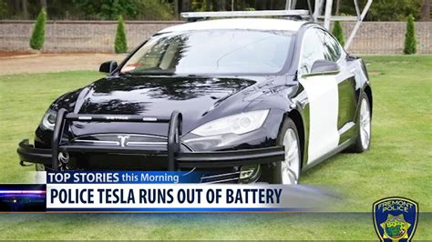 Polices Tesla Ran Out Of Battery During A Pursuit