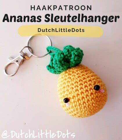 Haakpatroon Ananas Sleutelhanger Haakinformatie