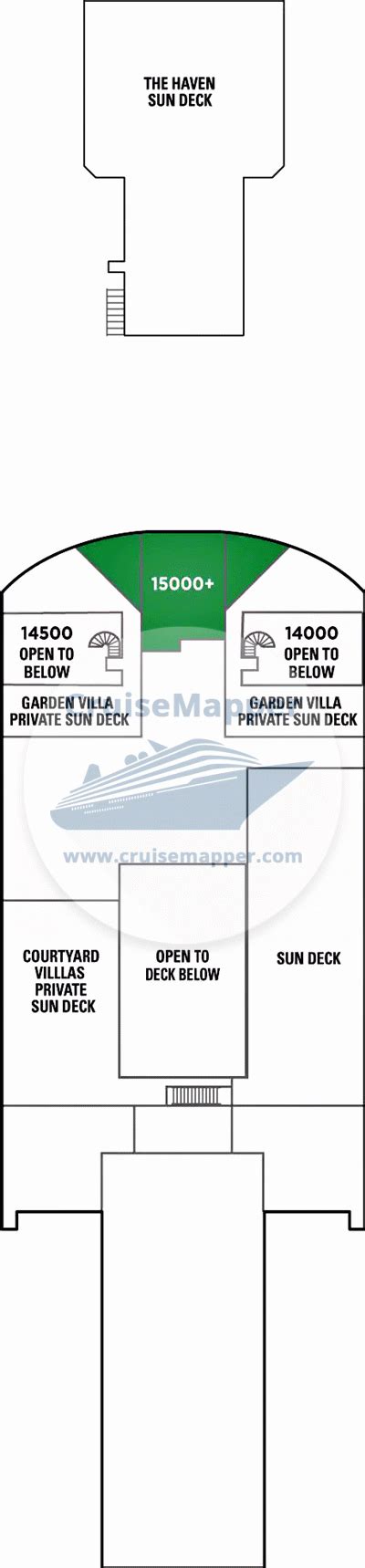 Norwegian Jade deck 15 plan | CruiseMapper