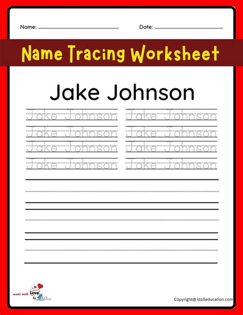 Tracing Your Name Worksheets Free Download Check More At