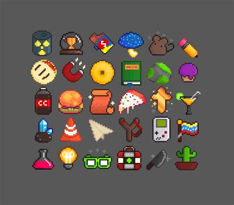 Pixel items : r/PixelArt