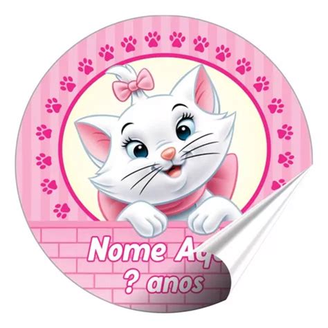 Adesivos Gatinha Marie R Tulos Personalizados X Cm Mercadolivre