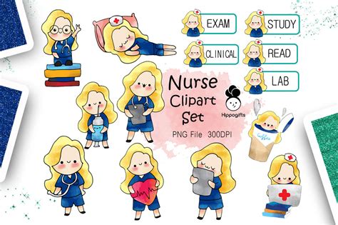 Blonde Hair Nurse Clipart By Hippots Thehungryjpeg