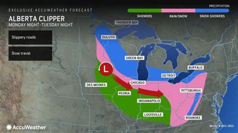 Quick-hitting Alberta Clipper to bring covering of snow to parts of ...