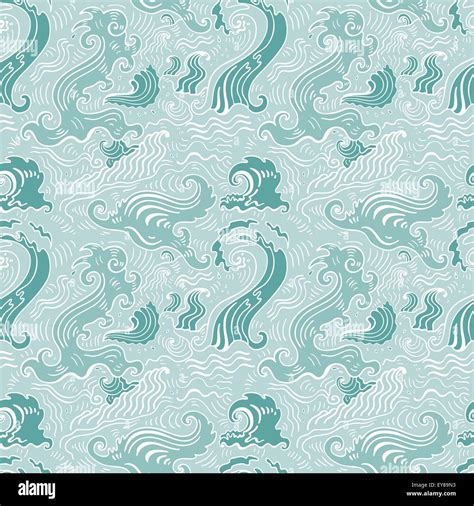 Sea waves. Seamless background Stock Vector Image & Art - Alamy