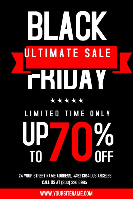 Black Friday Facebook Ad Templates Postermywall