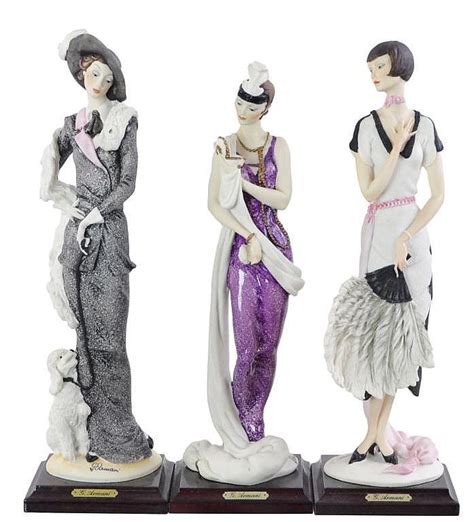 3 Pc Giuseppe Armani Female Figure Lot Lot 2378 1748657945