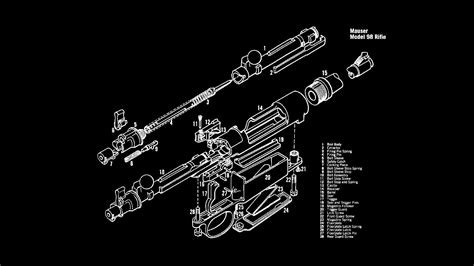 Online crop | power tool blueprint, gun, Exploded-view diagram, mauser ...