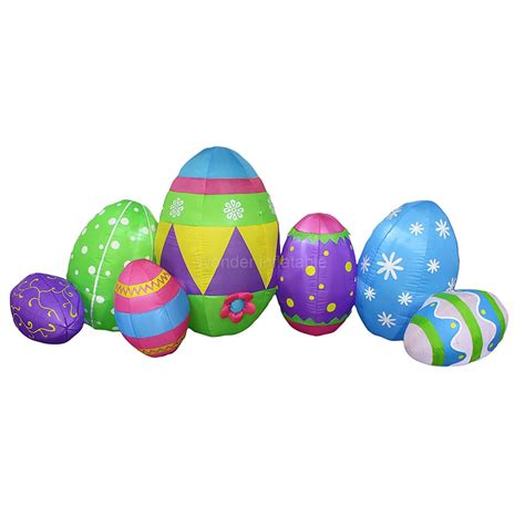 Party supplies 7eggs/pack 4mLong airblown colorful giant inflatable ...