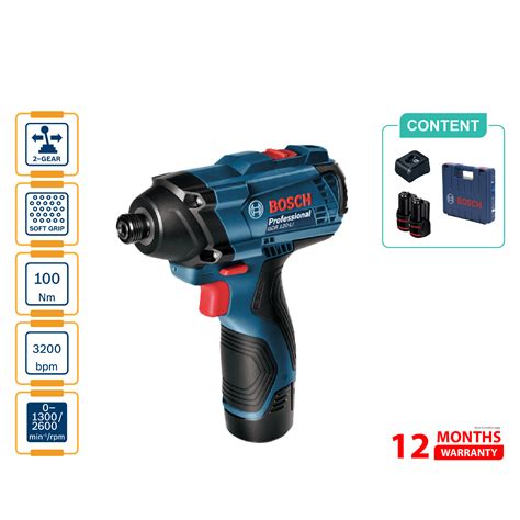 Bosch Gdr Li Cordless Impact Driver Wrench Gh Hardware Sdn Bhd