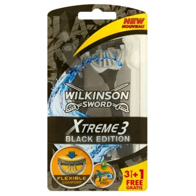 Wilkinson Sword Xtreme 3 Black Edition Maszynka Do Golenia 4 Szt