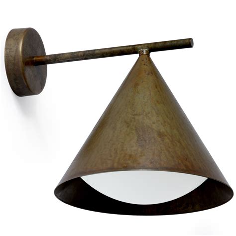 Brass Wall Light Cone Terra Lumi