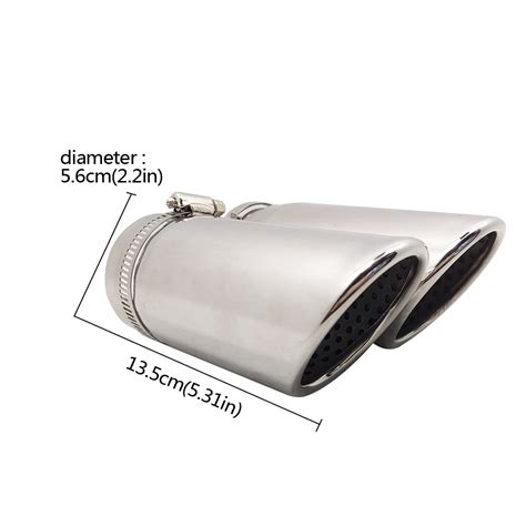 2pcs For Mercedes Benz C180 Car Exhaust Muffler Ti Grandado