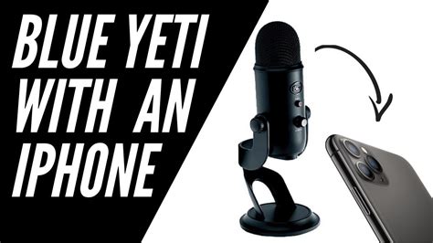 How To Connect A Blue Yeti To An Iphone Youtube