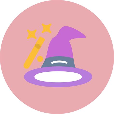 Wizard Hat Vector Icon 16417229 Vector Art At Vecteezy