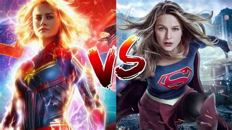 Captain Marvel VS Supergirl - YouTube