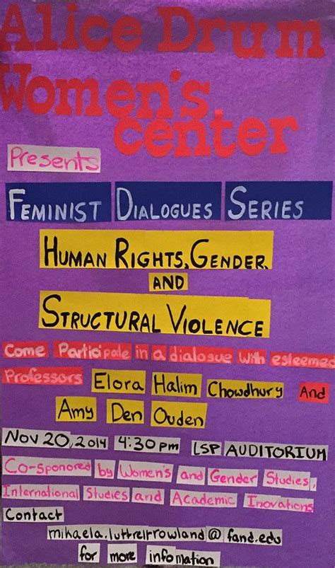 Feminist Dialogues Series Human Rights Gender And Structural Violence