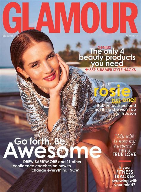 Meet Your New Glamour Cover Star Rosie Huntington Whiteley Glamour Uk Glamour Magazine Uk