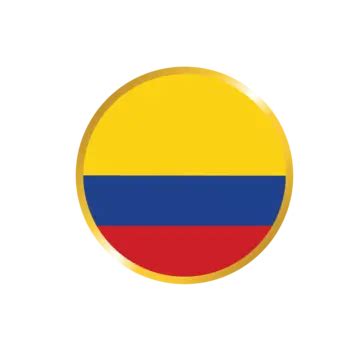 Golden Circle Frame Of Colombia Counties Flag Vector Golden Colombia