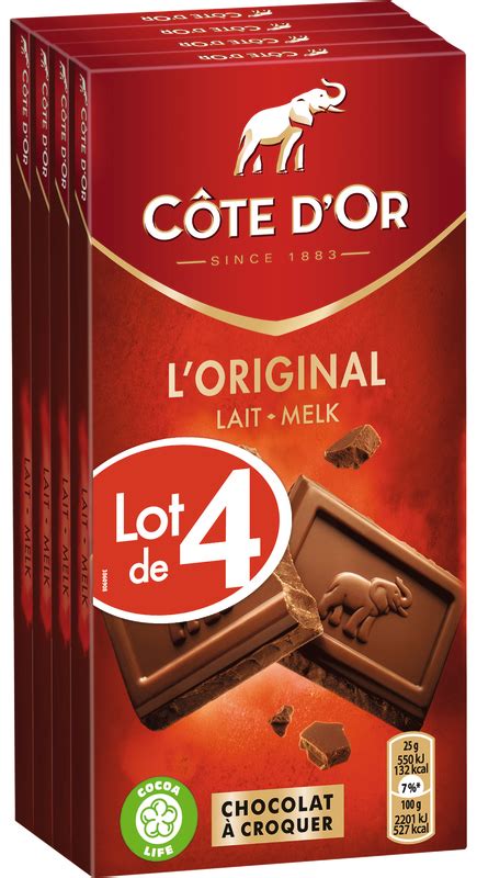 Côte d or TABLETTES DE CHOCOLAT L ORIGINAL LAIT Côte d or