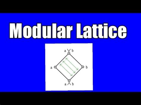 Modular Lattice Lattice Hasse Diagram Diamond Lattice Glb Lub