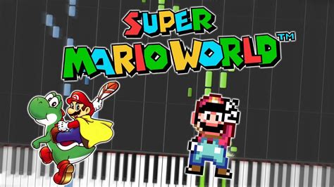 Super Mario World Overworld Piano Tutorial Synthesia Youtube