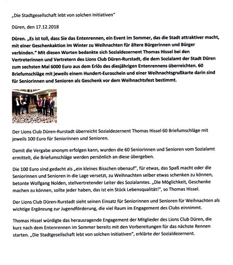 Presse Lions Club D Ren Rurstadt