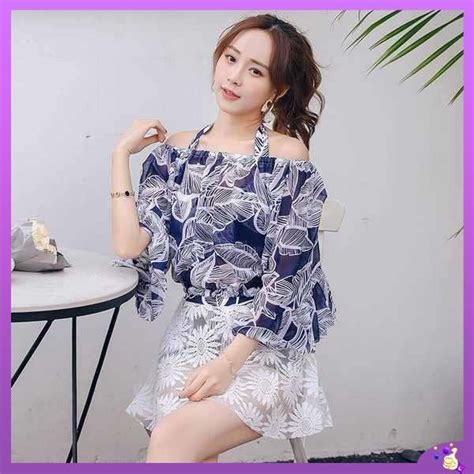 Traje de baño de tres piezas conjunto para mujer versión coreana conservadora en estilo bikini