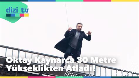 BenBuCihanaTV oyuncusu Oktay Kaynarca dizi için 30 metre yükseklikten