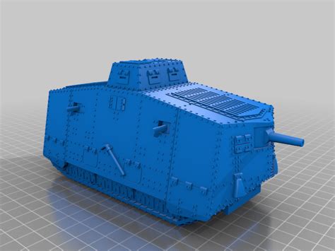 Free 3d File A7v Ww1 German Tank 🪖 ・3d Printable Object To Download・cults