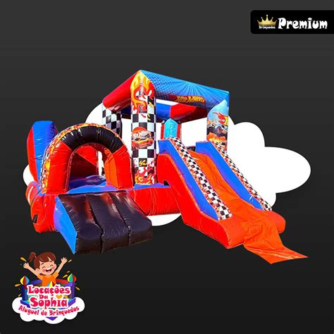 Multiplay Hot Wheels Inflável Locações da Sophia Aluguel de Brinquedos