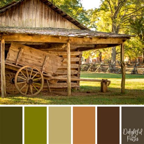 Rustic Inspired Color Palettes - Delightful Paths