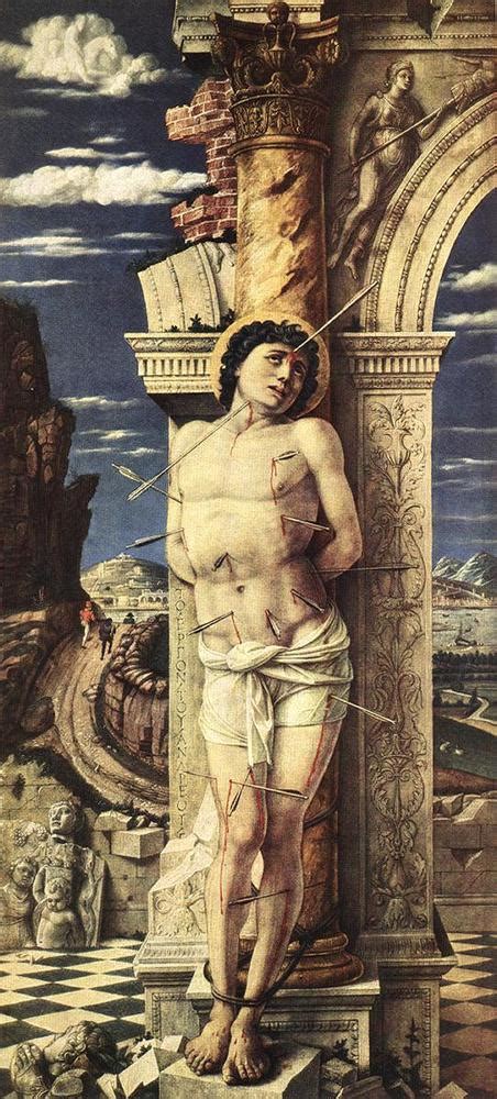 St Sebastian by Andrea Mantegna - ArtPaintingArtist