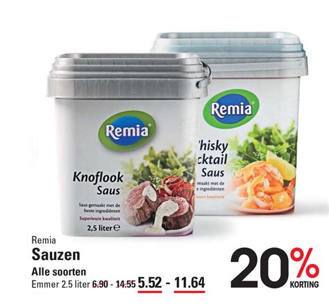 Remia Sauzen 20 Korting Aanbieding Bij Sligro 1Folders Nl