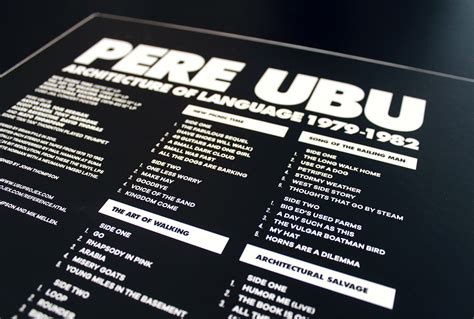 Pere Ubu – Architecture of Language: 1979-1982 – Vinyl Box Set | FIRE ...